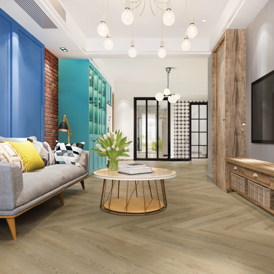 RF Richmond LVT Herringbone - Premium Oak